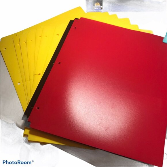 Notebook Lot Blue 520 Sheet/White 175 Sheet Notebook Paper Dividers Protectors - Picture 8 of 9